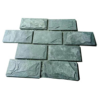 Green Mushroom slate stone
