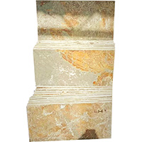 Rusty slate stone slabs