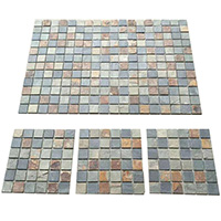 Slate stone mosaic tiles