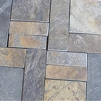 Slate mosaic patio tiles